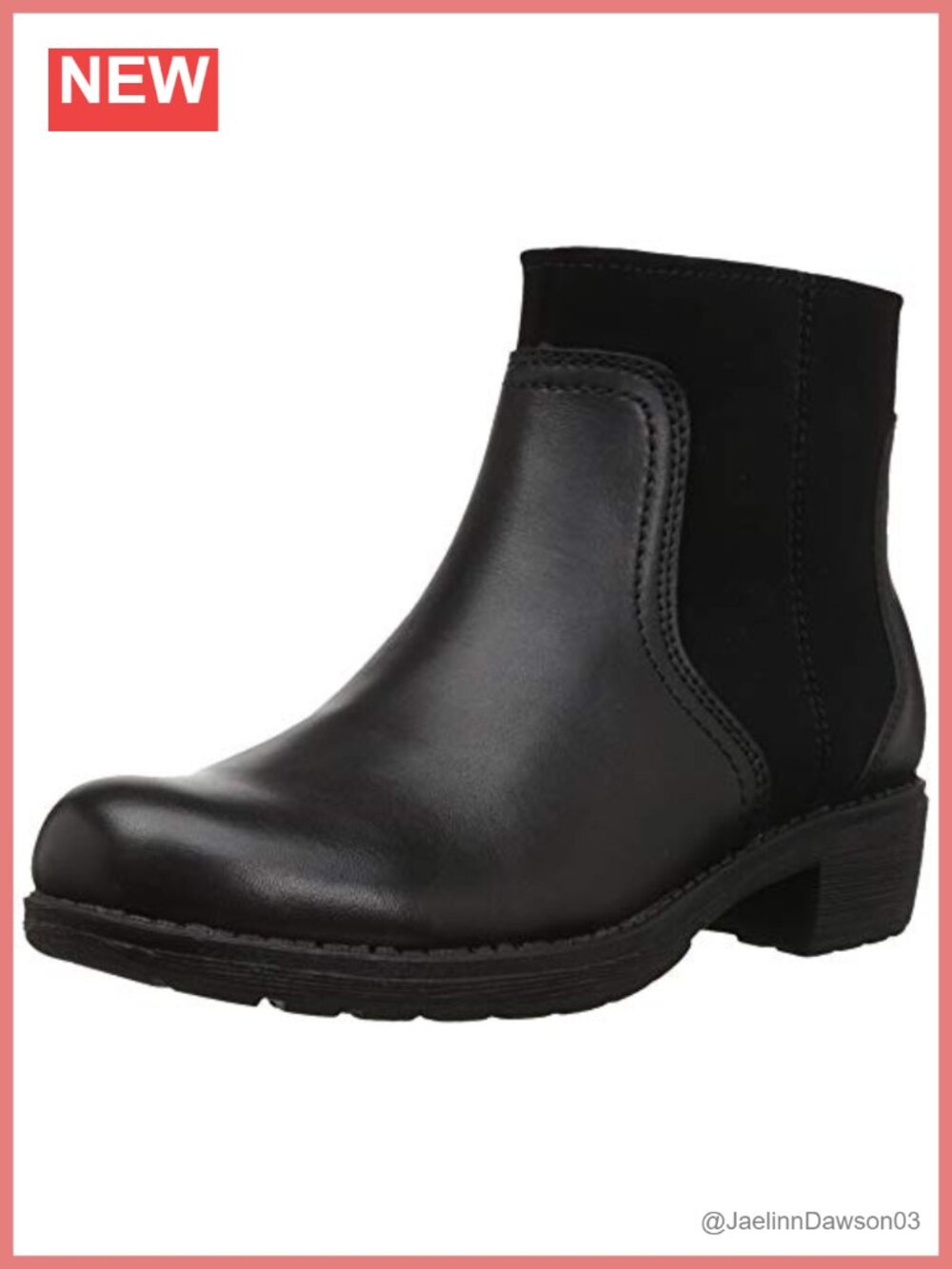 Leather Ankle Boots with Cushioned Insole and Rubber Outsole